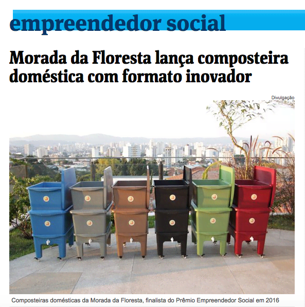 Lançamento da Composteira Humi na Folha de São Paulo